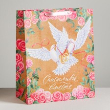 Gift Package Laminated, Packaging, “Happy Together”, XL 49 x 40 x 19 cm