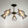 Svetogor chandelier "Task" 5x60W E27 black/gold
