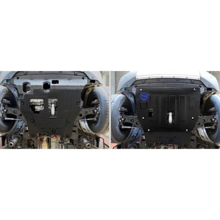 Carter protection and gearbox for Haval Dargo automatic transmission 4WD 2022-ven, 1.4 mm steel, with fasteners-4