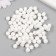 Pompons, 8 mm, 100 pcs/pack, 100% polyester, white color