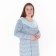 Night shirt female, blue color, size 62