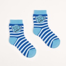 Noski children's terry, cornflower color, size 16-18