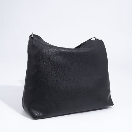 Bag Cross-Bodi with a zipper, black color-1
