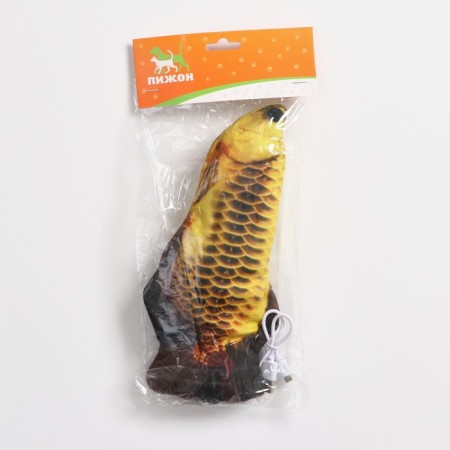 A toy for cats "Cockerel" with a moving tail and with a USB shipping, 28 cm-6