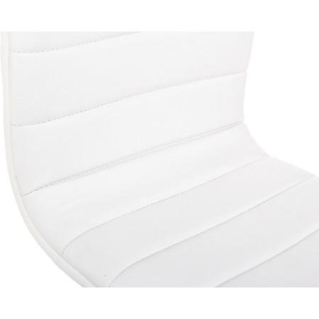Computer chair MIDL eco -leather/metal, white/chrome 40x44x90 cm-8
