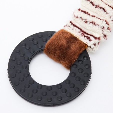 Textile toy with rubber rings "Bear", 26 x 10 cm-5