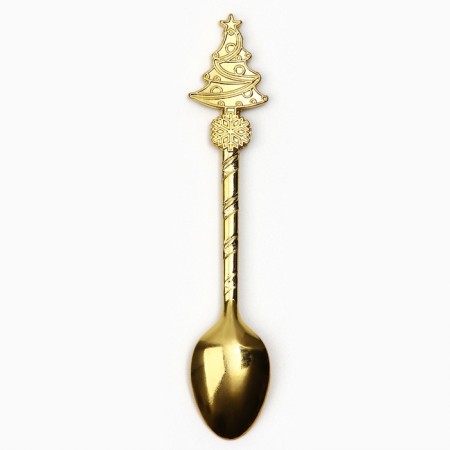 A teaspoon spoon with a molding handle "miracles", 11 x 3 cm-3