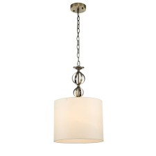 Suspended Indigo lamp, 13012/1p Brass. 1x60W, e27, 350x350x595/2095 mm, white color