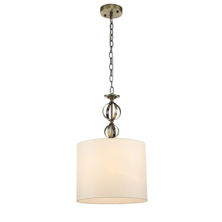 Suspended Indigo lamp, 13012/1p Brass. 1x60W, e27, 350x350x595/2095 mm, white color