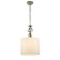 Suspended Indigo lamp, 13012/1p Brass. 1x60W, e27, 350x350x595/2095 mm, white color