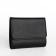 Women's wallet on the button, black color