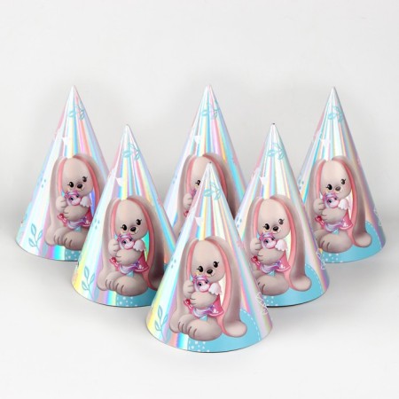 Holographic cap "sweet bunny"-5