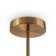 Freya FR5368CL-14BS FIRE, 435x355x320 mm ceiling lamp, E14, 14x40W, brass color