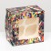 Packaging for 4 cupcakes with the Safari window, 16 x 16 x 10 cm