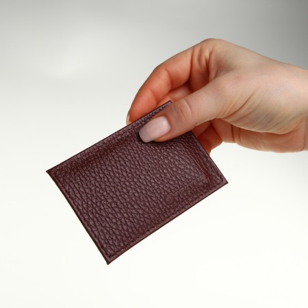 Cardholder, Textura, Burgundy Color-1