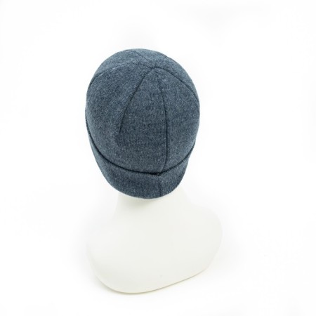 Male Winter hat, color dark mix, size 56-58-7
