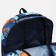 Youth backpack on lightning from textiles, 2 pockets, blue color