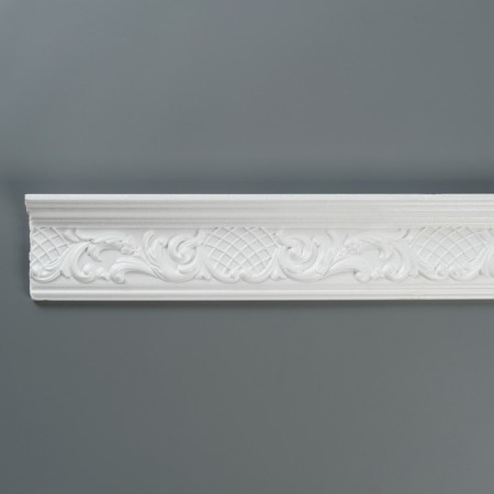 Ceiling skirting board 213065, white 121x48x2000 mm-1