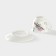 Tea steam porcelain shade "Lavender", 2 items: a cup 220 ml, a saucer d = 14.1 cm, white color