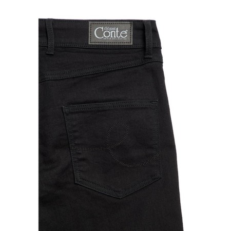 Women's jeans with the effect "Instant Correction of the abdomen" CONTE ELEGANT, size S, Black color-6