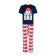 Pajama New Year's male KAFTAN "Santa Team", Blue/Red color, size 52