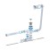 Siphon "Ani Plast" EC255, 1 1/2 "x40, for a bath, overflow, with a flexible pipe, the" Click-Clak "system