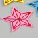 A set of stickers from EVA "Stars", 6 pcs., Mix color