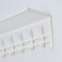 Ban with the Toronto 21 shelf, 67 × 27 × 27 cm, 5 double hooks, white color