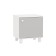 Covereign cabinet milan, white gray, support array of birch, 450 x 372 x 480