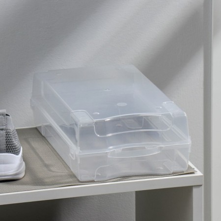 Box for storing the shoes "Renoma", 32 × 19 × 10.5 cm, the color is transparent-3