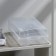Box for storing the shoes "Renoma", 32 × 19 × 10.5 cm, the color is transparent