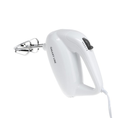 Mixer Galaxy Line GL 2217, manual, 300 watts, 5 speeds, "turbo" mode, white-2