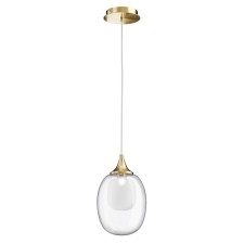Suspension lamp Maytoni Mod016PL-01BS, 1HE14, 60W, 19x19x150 cm, brass color