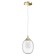 Suspension lamp Maytoni Mod016PL-01BS, 1HE14, 60W, 19x19x150 cm, brass color