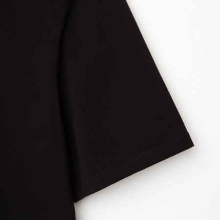 Men's T-shirt Minaku Slim Fit: Black color, rr 48-9