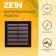 Ventilation grate Zein Lux l155kr, 155 x 155 mm, with a grid, inexhaustible, brown