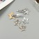 Invisibility for hair "Beatrice" (set of 5 pcs) star, 3.5 and 6 cm, silver gold