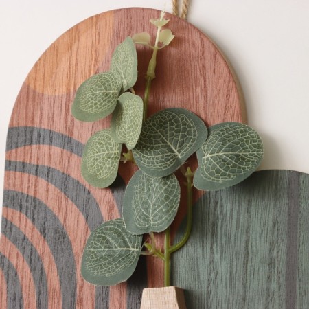 Decorative wood hooks "Abstraction. Flower in a vase" 1.5x19.2x23.3 cm-2