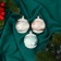 Jewelry decoration "Snowflake Medallion" (set of 3 pcs) Tenderness, 5.5 cm, mix