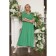 Women's dress, size 48, green color