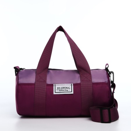Youth bag with zipper, burgundy color-1