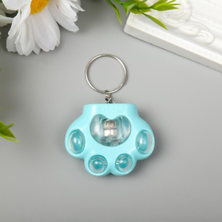 Flashlight light on the ring "Paw" mix 4x5x2 cm-2