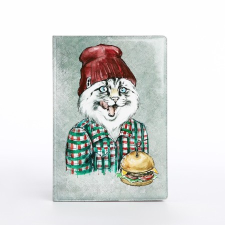 Passport cover, gray color-1