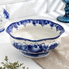 Pelmena bowl, gzhel, porcelain, 7x17 cm