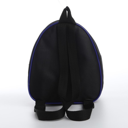 Baby backpack for the boy "Be the first", 23x20.5 cm, lightning department, black color-3