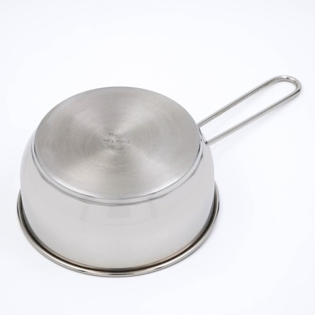 Boil for boiling milk, 1 l, d = 16 cm, metal cover, metal handle, with a heat distribution layer-2
