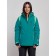 Ski jacket female winter, size 42, dark green color