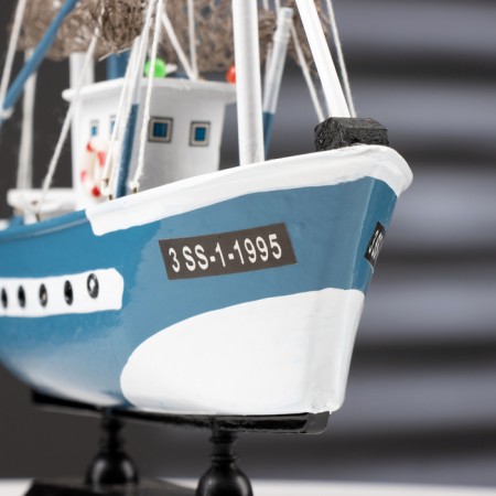 Souvenir ship "Ida", small, blue sides, mesh-7