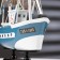 Souvenir ship "Ida", small, blue sides, mesh