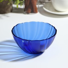 SEAA BRIM salad bowl, D = 13 cm, glass, blue color